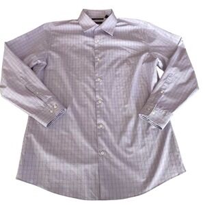 Marc Anthony Mens Slim Fit Dress Shirt lavender100% Cotton 16.5 32/33
